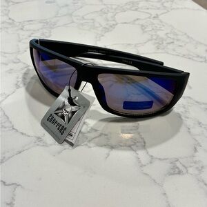 Choppers Men’s Blue Mirrored Sport Sunglasses.